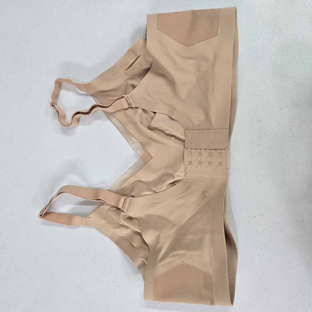 Honey Love Women Bra 1X‎ Beige Crossover Wireless Lightly Lined Convertible - Picture 8 of 9